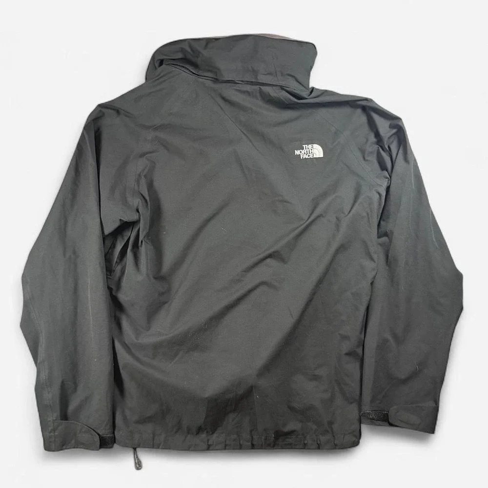 North Face Black GoreTex Paclite Storable Hood Windbreaker Jacket Size L - XL